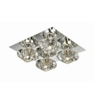 Ceiling lamps - Azzardo RUBIC 4 TOP 4xG9 Ceiling Transparent/Chrome AZ0492 - product 1