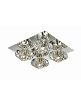 Azzardo RUBIC 4 TOP 4xG9 Ceiling Transparent/Chrome AZ0492