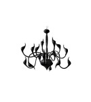 Modern chandeliers - Azzardo SNAKE 2 BLACK 15xG4 Pendant Black AZ1048 - product 1