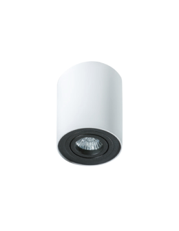 Azzardo BROSS 1 WHITE/BLACK 1xGU10 Natynkowa Biały/Czarny AZ1436