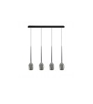 Pendant lamps - Azzardo IZZA 4 SMOKY 4xE14 Smoky Pendant AZ2938 - product 1