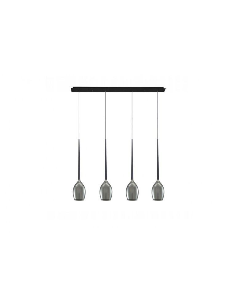 Pendant lamps - Azzardo IZZA 4 SMOKY 4xE14 Smoky Pendant AZ2938 - product kolory-swiatla.pl 1