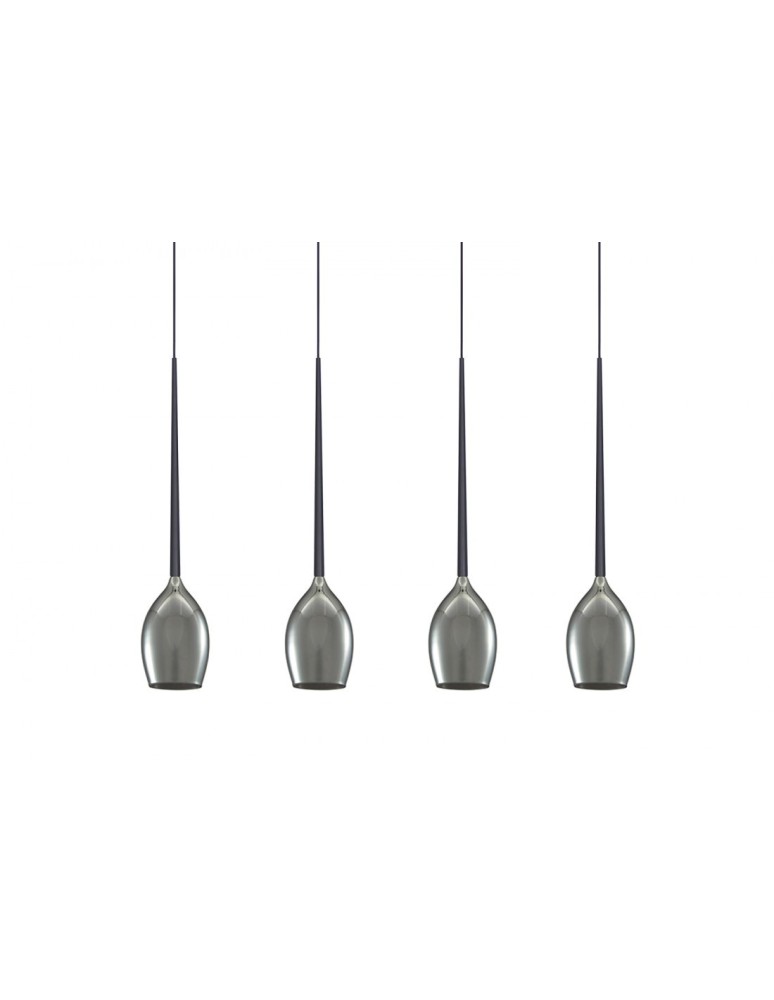 Pendant lamps - Azzardo IZZA 4 SMOKY 4xE14 Smoky Pendant AZ2938 - product kolory-swiatla.pl 2