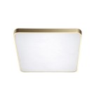 Plafonds with remote control - Azzardo QUADRO 50 LED CCT GOLD 1xLED Ceiling Light Gold AZ2760 - product 1