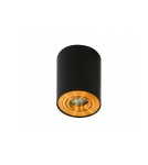 Ceiling luminaires for replaceable light source - Azzardo BROSS 1 BLACK/GOLD 1xGU10 Surface Mounted Black/Gold AZ2955 - product 1