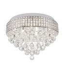 Ceiling lamps with crystals - Zuma Line Ceiling Lamp silver CAPRI CEILING 19027-L. - product 1