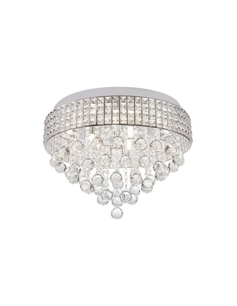 Ceiling lamps with crystals - Zuma Line Ceiling Lamp silver CAPRI CEILING 19027-L. - product kolory-swiatla.pl 1