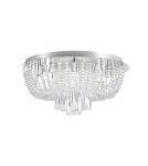 Ceiling lamps with crystals - Zuma Line Ceiling Lamp silver SENSI CEILING 19157M. - product 1