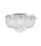 Ceiling lamps with crystals - Zuma Line SENSI CEILING silver ceiling lamp 19157L. - product 1