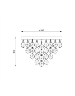 Zuma Line Ceiling Lamp silver PARDO CEILING 18365L. - product 2