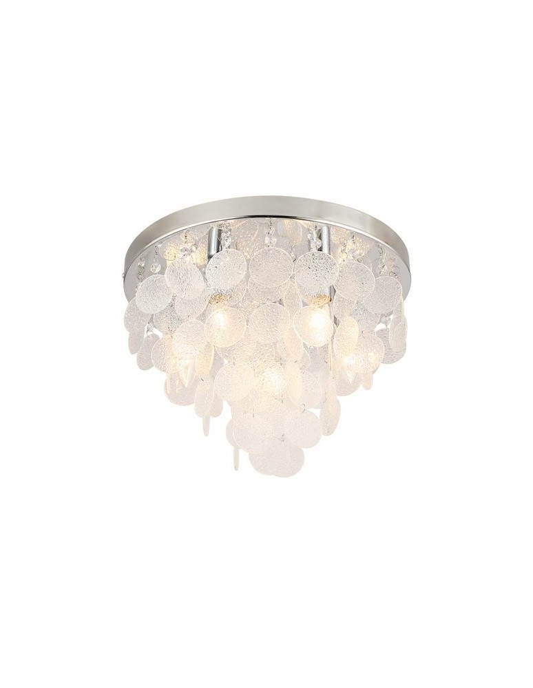 Ceiling lamps with crystals - Zuma Line Ceiling Lamp silver PARDO CEILING 18365L. - product kolory-swiatla.pl 1