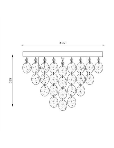 Zuma Line Ceiling Lamp silver PARDO CEILING 18366 - product 2