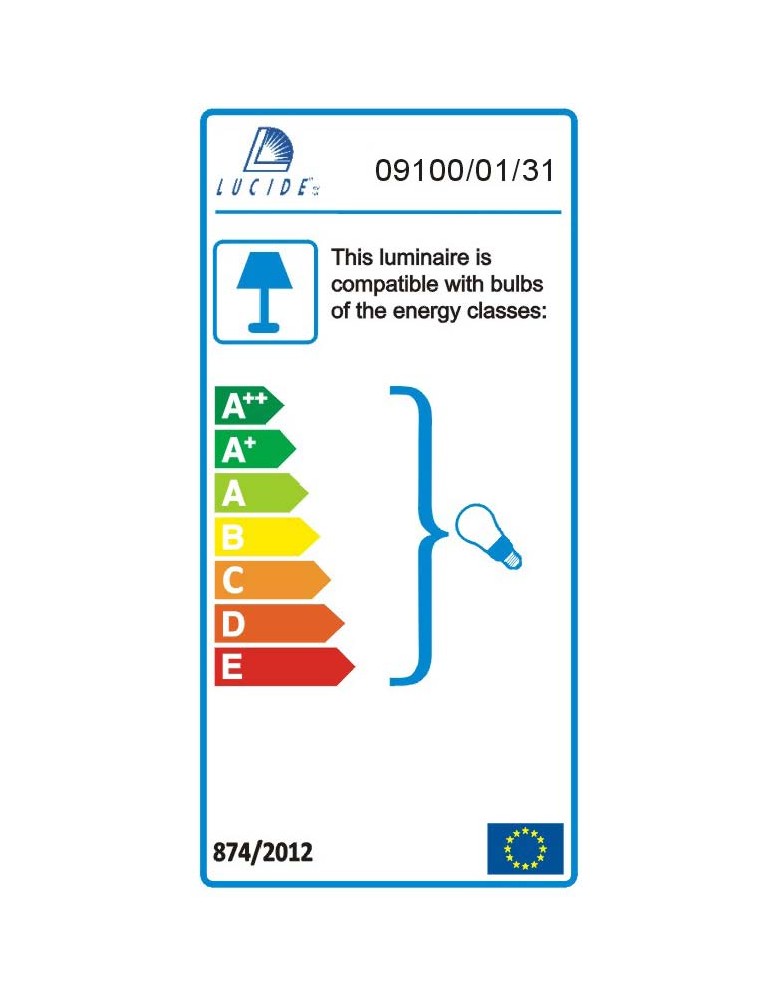 Lucide BODI Round GU10 excl D8 H9.5cm White 09100/01/31 Plafond.