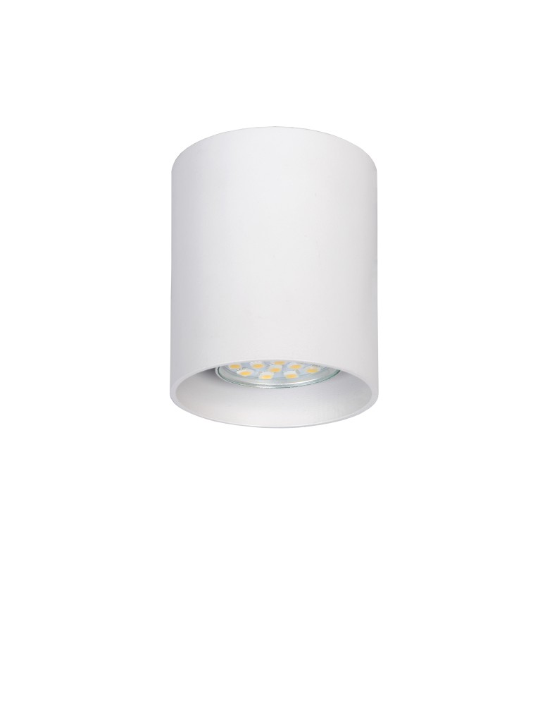 Lucide BODI Round GU10 excl D8 H9.5cm White 09100/01/31 Plafond.