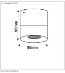 Ceiling luminaires for replaceable light source - Lucide BODI Round GU10 excl D8 H9.5cm White 09100/01/31 Plafond. - product 6