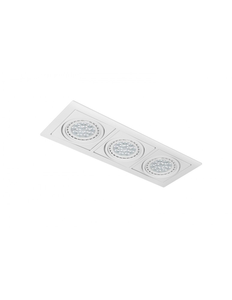 Flush-mounted directional lights - Azzardo VERDI 3 WHITE 3xES111 Recessed White AZ3530 - product kolory-swiatla.pl 1