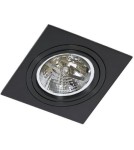 Square flush-mounted lamps - Azzardo SIRO 1 BLACK/BLACK 1xES111 Recessed Black AZ2805 - product 1