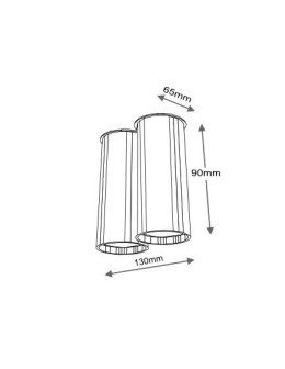 Shilo ARIDA White Ceiling Light - product 2
