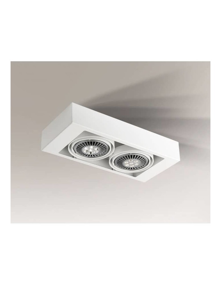 Ceiling luminaires for replaceable light source - Shilo KOGA 7121 White GU10 230V Ceiling Light - product kolory-swiatla.pl 1
