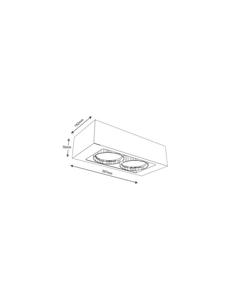 Ceiling luminaires for replaceable light source - Shilo KOGA 7121 White GU10 230V Ceiling Light - product kolory-swiatla.pl 2