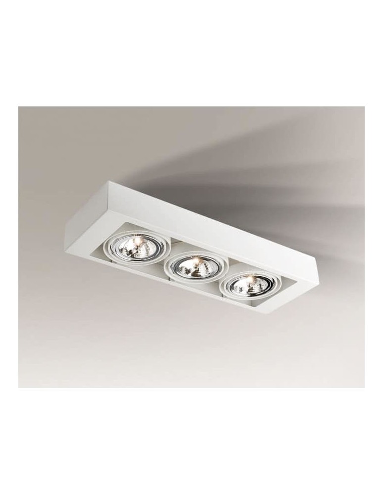 Ceiling luminaires for replaceable light source - Shilo KOGA 7127 White GU10 230V Ceiling Light - product kolory-swiatla.pl 1