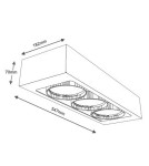 Ceiling luminaires for replaceable light source - Shilo KOGA 7127 White GU10 230V Ceiling Light - product 2