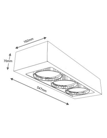 Shilo KOGA 7127 Biały GU10 230V Sufitowa - produkt 2