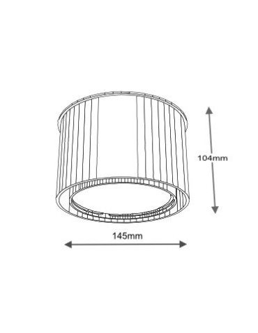 Shilo MIKI 7016 White GU10 Ceiling Light - product 2