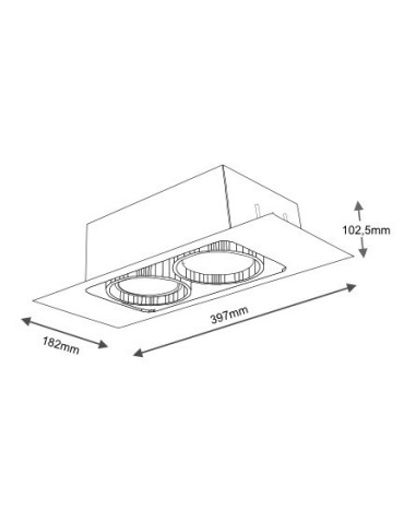 Shilo MUKO 7352 GU10 White Ceiling Light - product 2