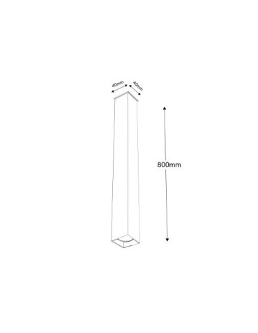 Shilo DOHA 1704 Czarny Sufitowa 800mm - produkt 2