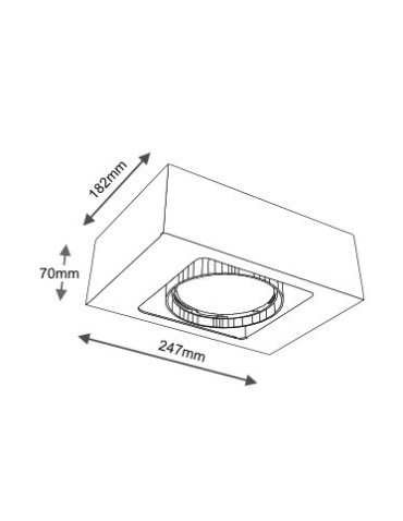 Shilo KOGA 1152 GU10 Black Ceiling Light - product 2