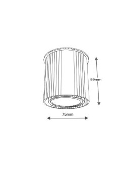 Shilo OSAKA 1119 Black 1119/GU10/CZ Ceiling light - product 2