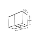 Ceiling luminaires for replaceable light source - Shilo TODA 1104 Black 1104/GU10/CZ Ceiling light. - product 3