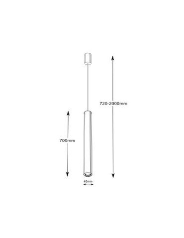 Shilo YABU 5526 Black 5526/GU10/CZ Pendant. - product 2