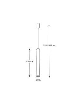 Shilo YABU 5526 Black 5526/GU10/CZ Pendant. - product 2