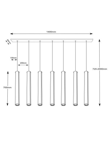 Shilo YABU 5529 GU10 Black Pendant. - product 2