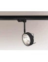 Shilo FUSSA 6601 GU10 Black Spotlight for busbar