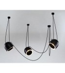 Pendant lamps spiders - Shilo DOBO Pendant 3xE14 9037 Black - product 1