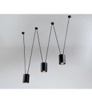 Triple pendant lamps - Shilo VIWIN Pendant 3xES111 GU10 9022 Black - product 1