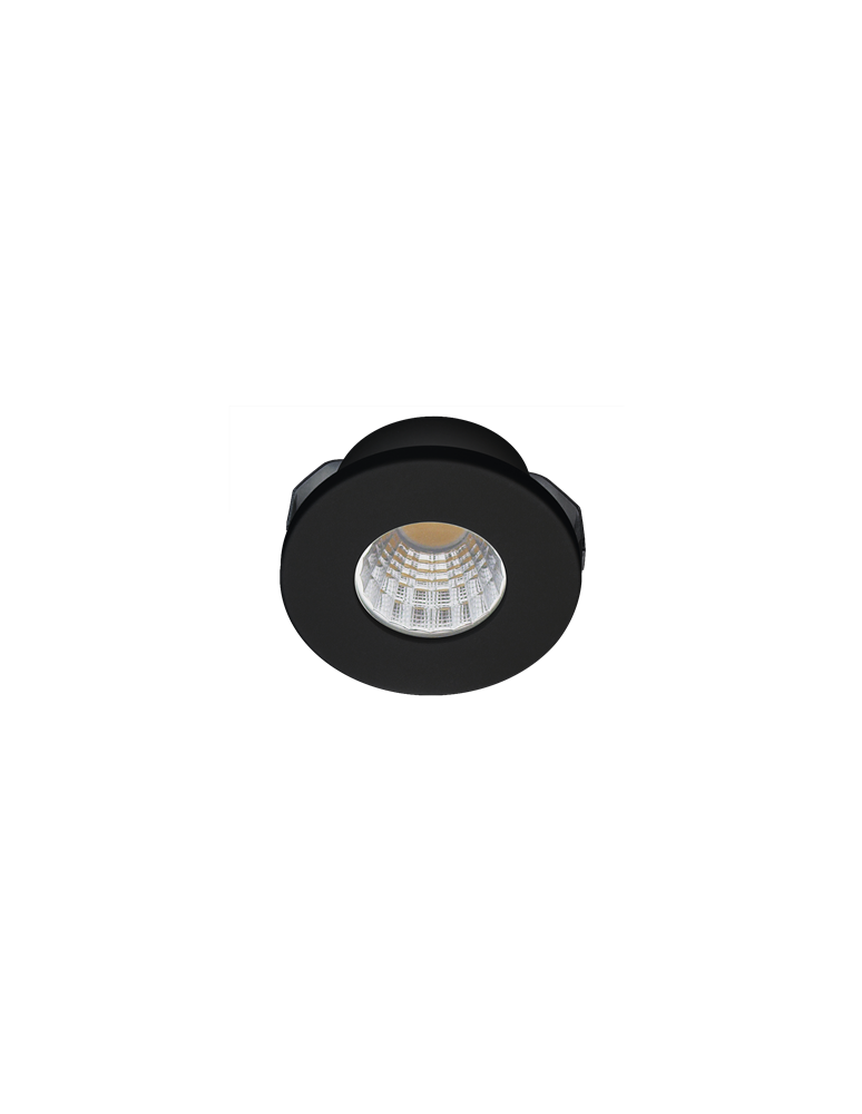 Round flush-mounted lamps - Azzardo FILL R 4000K BLACK 1xLED Recessed Black AZ3382 - product kolory-swiatla.pl 1