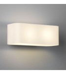 Wall lamps - Astro Obround Wall Mount 2x40W Max E14 White Glass 1072001 - product 1