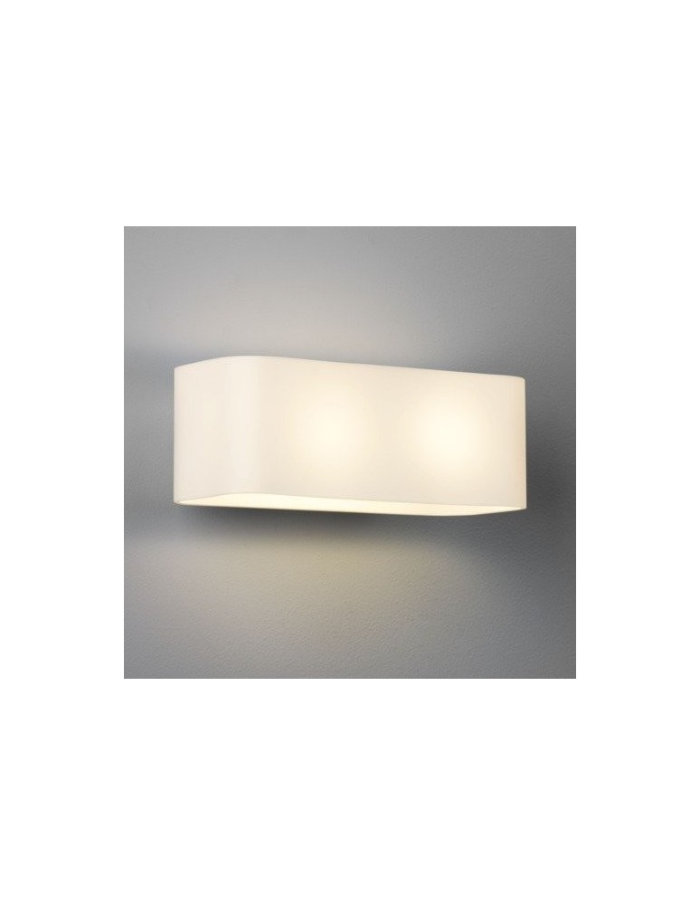 Wall lamps - Astro Obround Wall Mount 2x40W Max E14 White Glass 1072001 - product kolory-swiatla.pl 1
