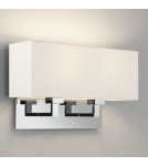 Wall lamps with lampshade - Astro Park Lane Twin Wall Mount 2x60W Max E27 Polished Chrome 1080019 - product 1