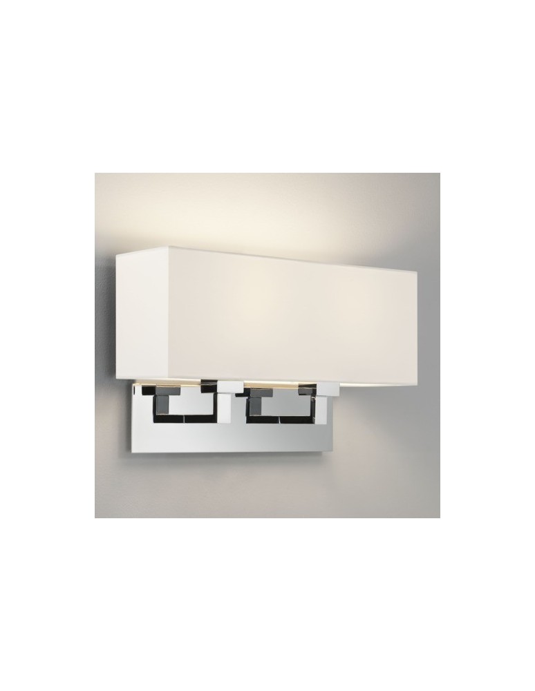 Wall lamps with lampshade - Astro Park Lane Twin Wall Mount 2x60W Max E27 Polished Chrome 1080019 - product kolory-swiatla.pl 1