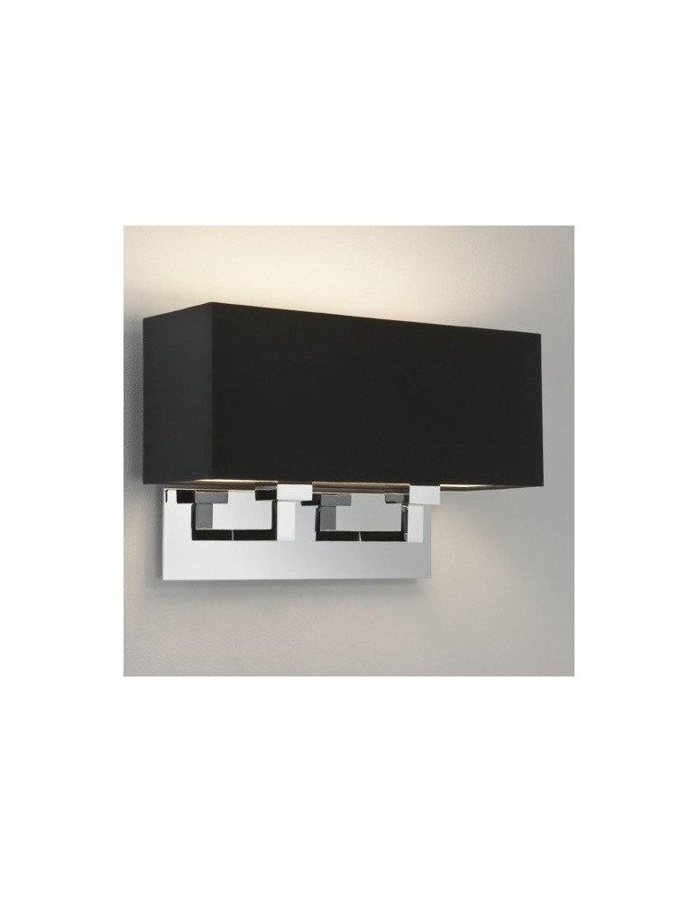 Wall lamps with lampshade - Astro Park Lane Twin Wall Mount 2x60W Max E27 Polished Chrome 1080019 - product kolory-swiatla.pl 2