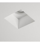Frameless flush-mounted lamps - trimless - Astro Blanco Square Fixed Recessed 1x50W Max GU10 Gypsum 1253002 - product 1