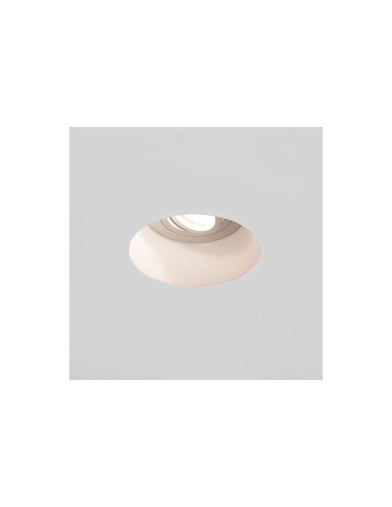 Frameless flush-mounted lamps - trimless - Astro Blanco Round Adjustable Recessed 1x50W Max GU10 Gypsum 1253005 - product kolory-swiatla.pl 1