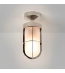 Outdoor ceiling lamps - Astro Cabin Semi Flush Frosted Ceiling 1x60W Max E27 Polished Nickel IP44 1368010 - product 1