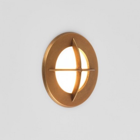 Astro Arran Round LED Staircase 1x2W LED Antique Brass IP65 1379002