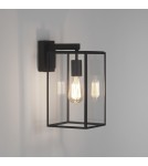 Outdoor wall lamps - Astro Box Lantern 350 Wall Mounted 1x60W Max E27 Black Structure IP23 1354004 - product 1